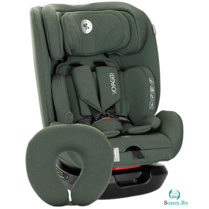 Scaun Auto Copii Voyager i-Size Pernuta de Calatorie Inclusa 0 Luni - 12 Ani 40-150CM Verde
