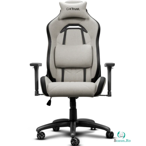 Trust Scaun gaming Trust GXT 723B Ruya, greutate maxima 150 kg, material Textil si Nylon, Bej/Negru
