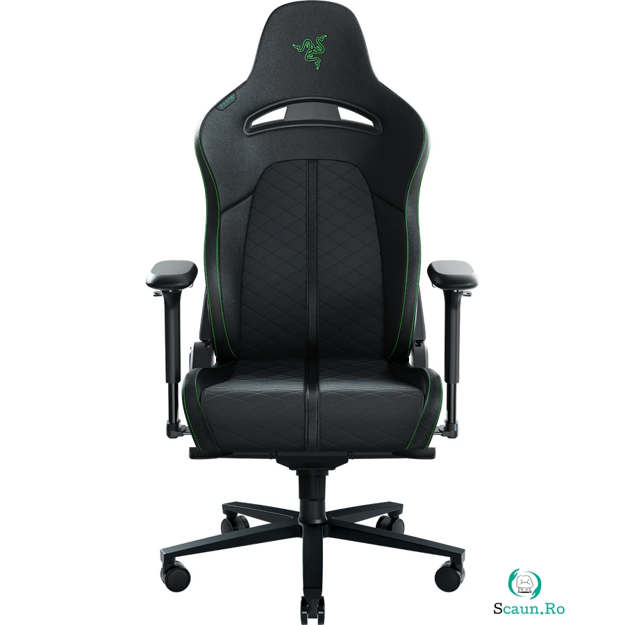Razer Scaun gaming Razer Enki Gaming Chair with Enhanced Customization, piele sintetica EPU, suport lombar integrat, Negru
