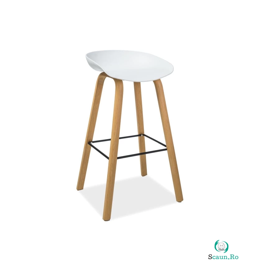 Scaun bar Sting alb - H 85 cm la 239.00 lei ron