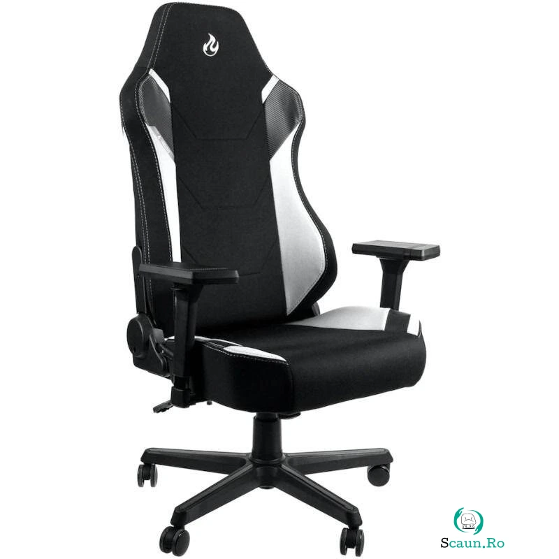 Nitro Concepts Scaun Gaming Nitro Concepts X1000, reglabil, Negru/Alb