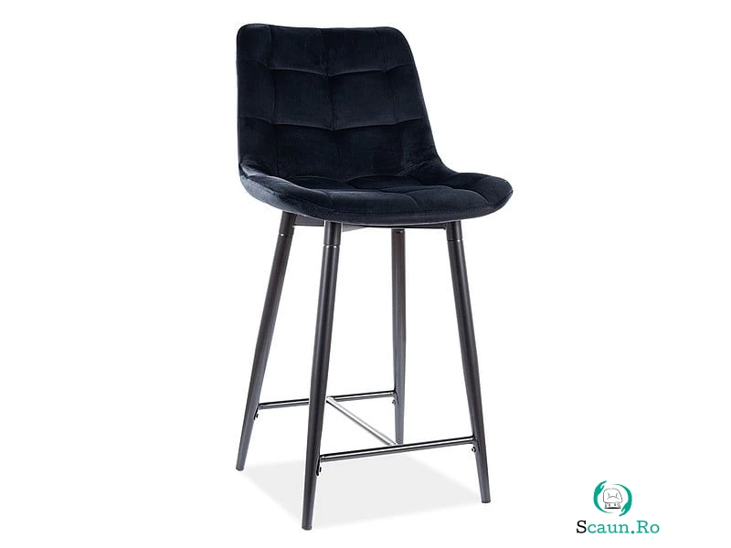 Scaun de bar Chic H-2 Negru – H92 cm la 258.00 lei ron