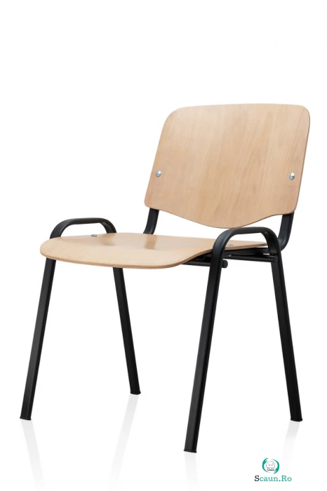 Scaun de birou VIZITATOR, cadru metalic, lemn, 52x44x76 cm la 149.00 lei ron