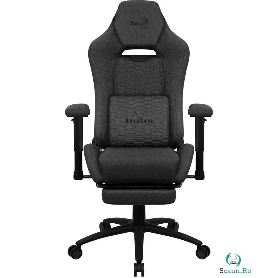Scaun Gaming ROYALASHBK Premium Ergonomic Aeroweave Technology Black