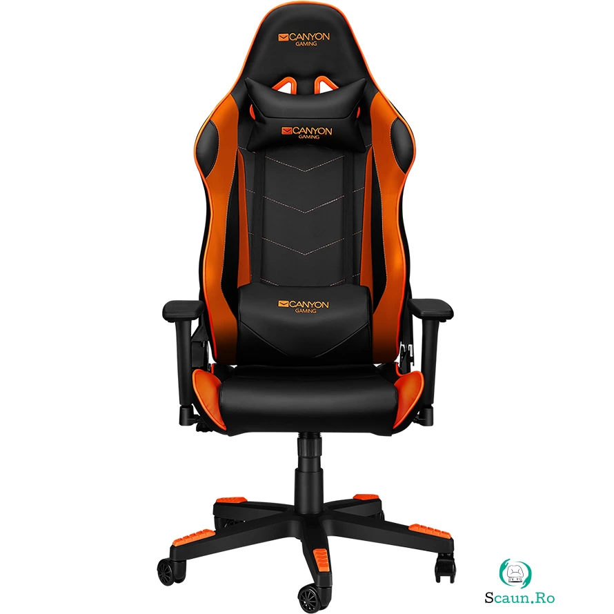 Scaun Gaming CND-SGCH4 Negru / Portocaliu