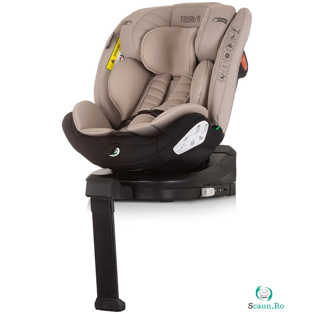 Scaun auto Chipolino Tourino I-Size 40-150 cm macadamia cu sistem Isofix la 785.99 lei ron