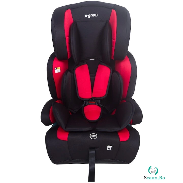 U-GROW Scaun auto pentru copii U-Grow UG-301-RD, tip inaltator fara isofix, 76-150 cm, R129, rosu/negru la 632.49 lei ron