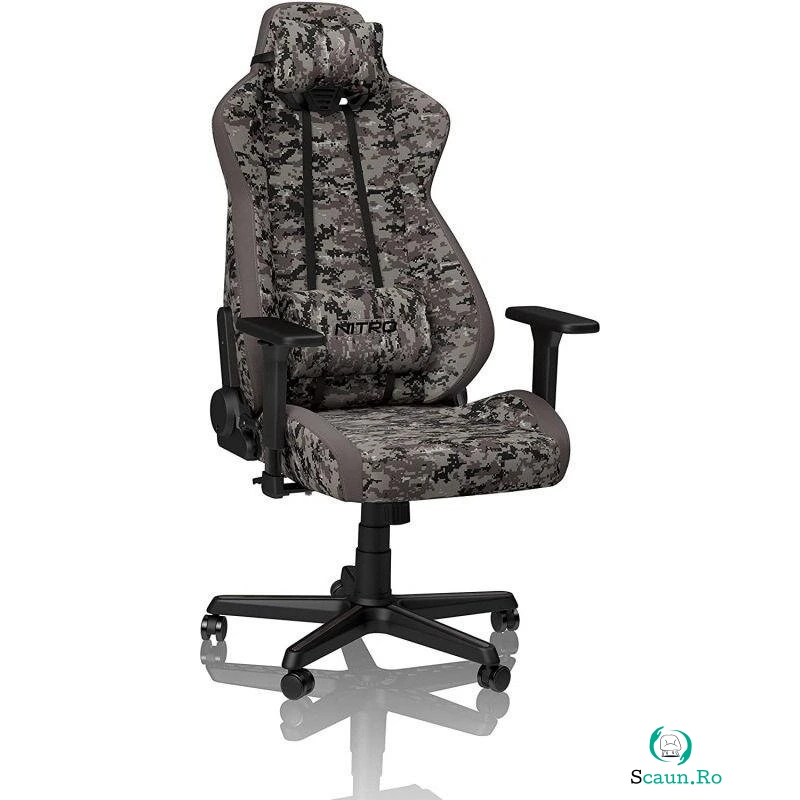 Nitro Concepts Scaun gaming Nitro Concepts S300 Urban Camouflage, reglabil, Gri