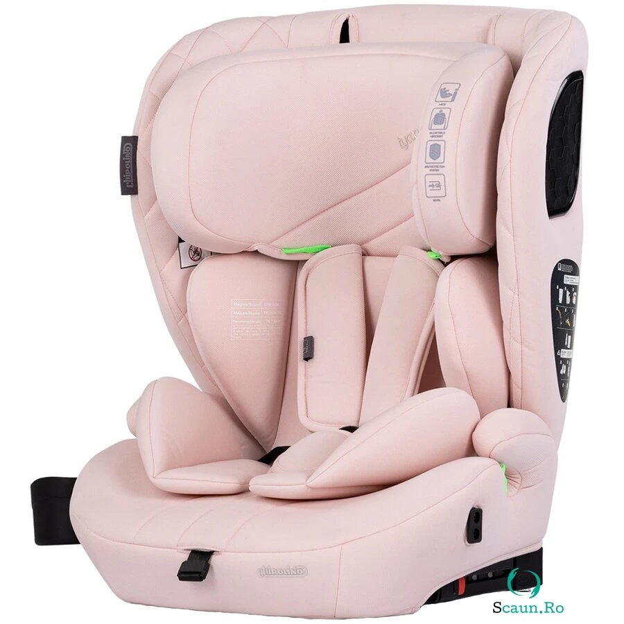 Scaun Auto Copii Tycoon Iso I-Size cu Isofix 76-150CM Varsta 15 Luni - 12 Ani Roz la 453.99 lei ron