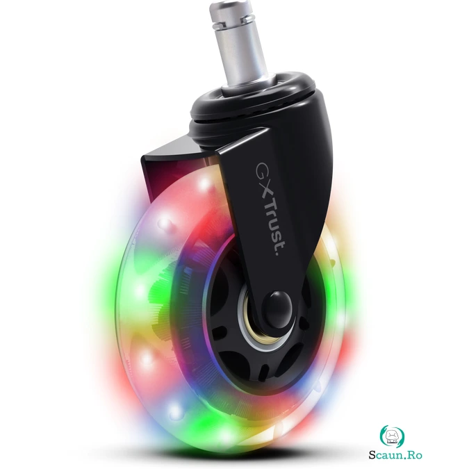 Trust Roata LED scaun de gaming Trust pentru GXT 701, (5 bucati), Negru